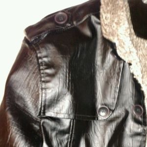 Winter leather casual/dress jacket